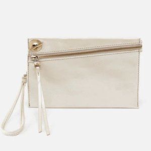 NWT New Hobo Link Wristlet Pearled Ivory Leather Retired Rare